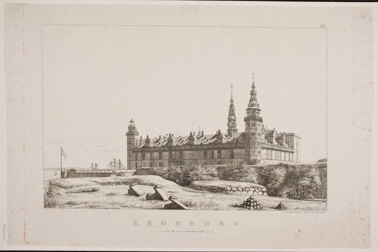 Dánština: Kronborg při pohledu ze severozápadní strany od Constantin Hansen