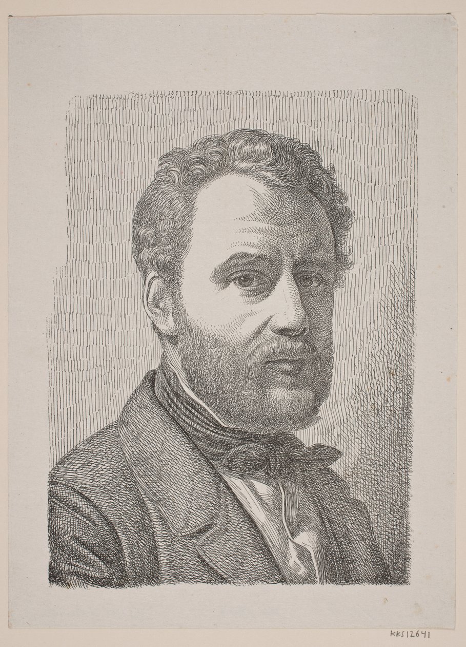 Portrét Wilhelma Marstranda od Constantin Hansen