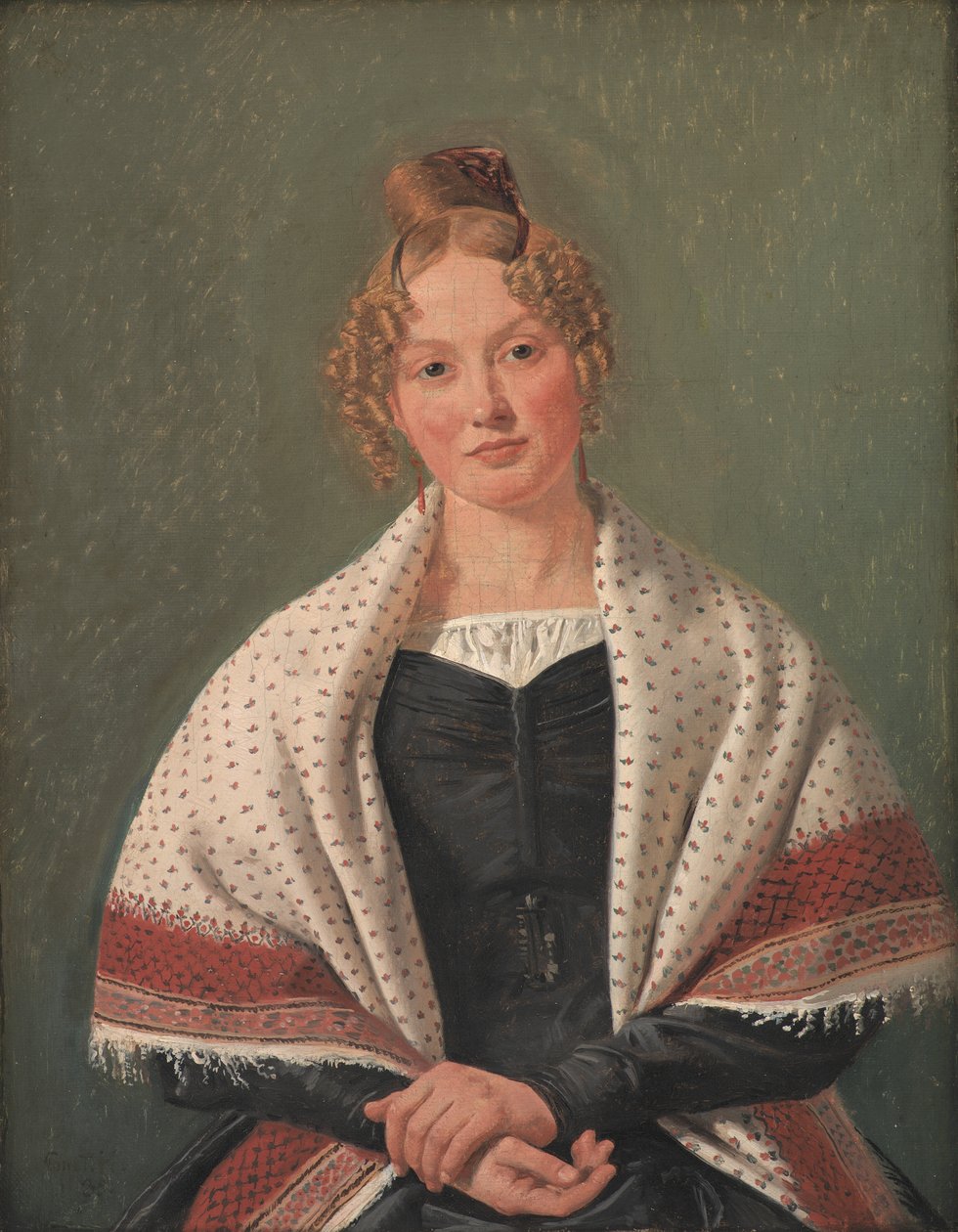 Portrét Hanne Wanscher, rozené Wegener od Constantin Hansen