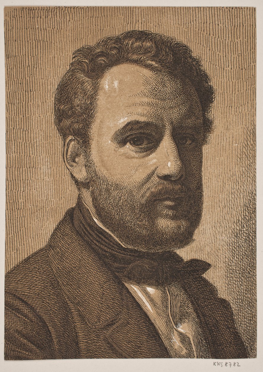 Portrét Wilhelma Marstranda od Constantin Hansen