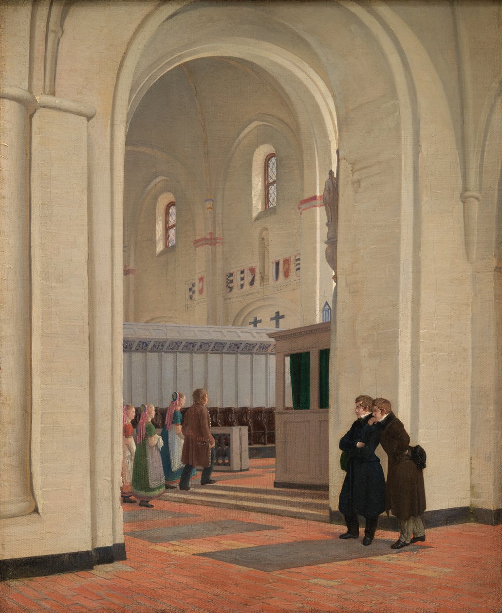 Interiér kostela svatého Bendta v Ringstedu od Constantin Hansen