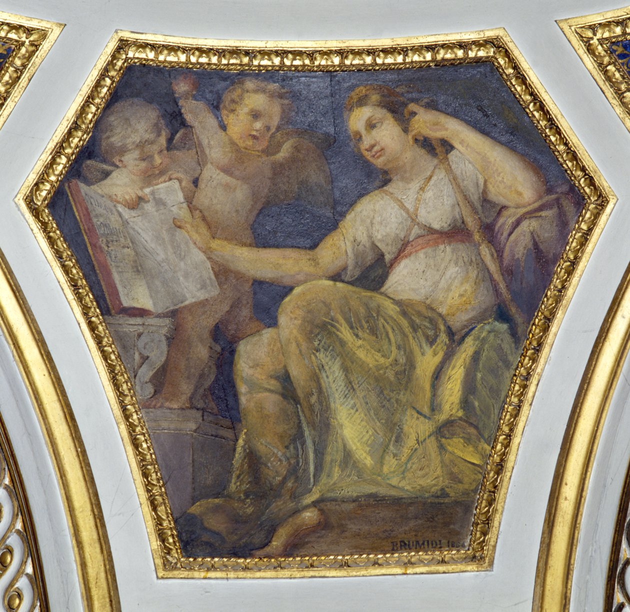 La Sapienza (čtyři kardinálské ctnosti) od Constantino Brumidi