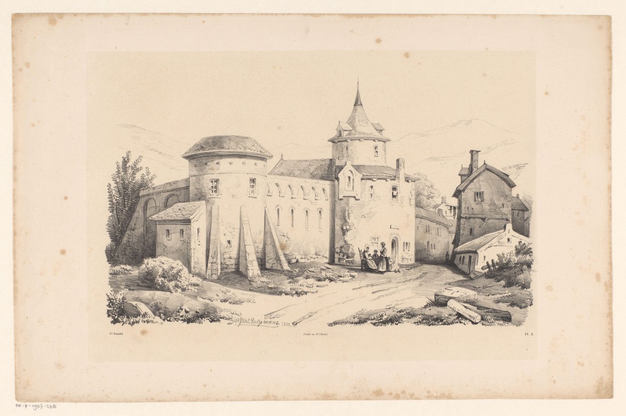 Pevnost ve vesnici Krajina (název série) od Constantinus Cornelis Huysmans