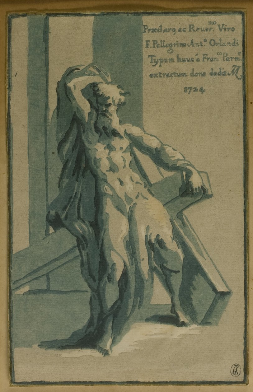 Svatý Ondřej sedící na kříži od Conte Antonio Maria Zanetti the Elder