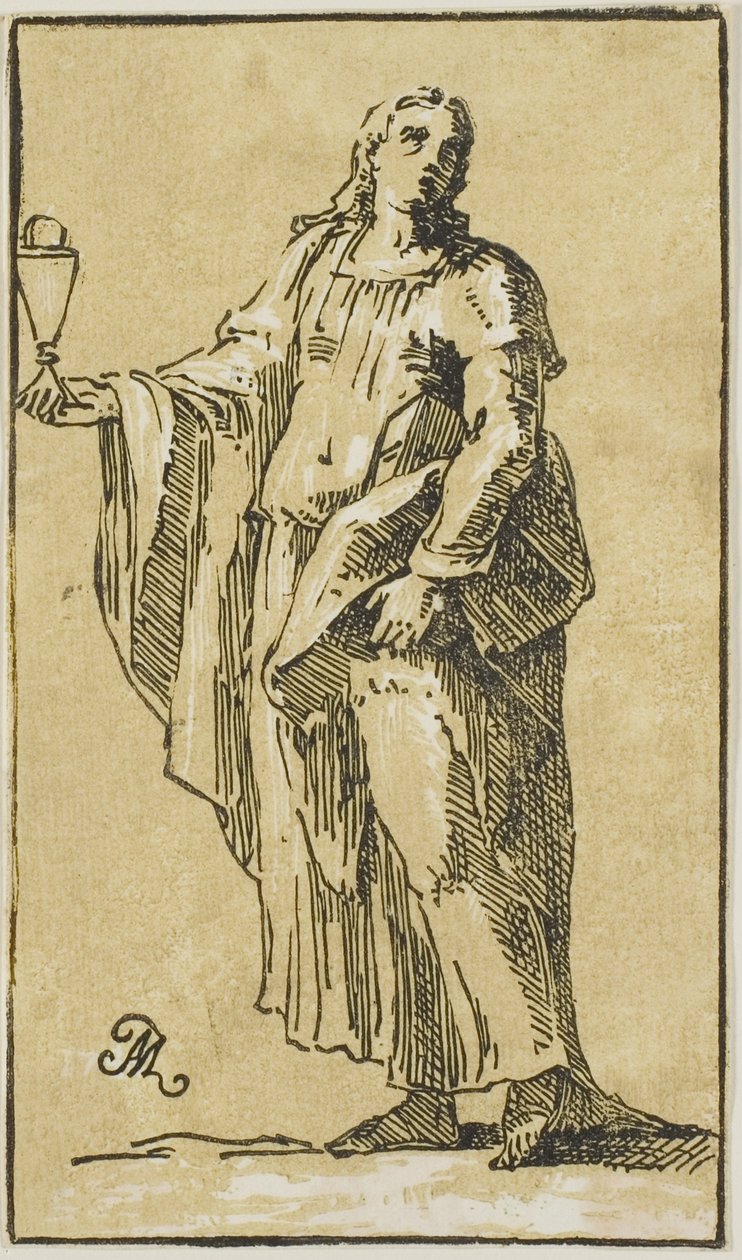 Svatý Jan Evangelista od Conte Antonio Maria Zanetti the Elder