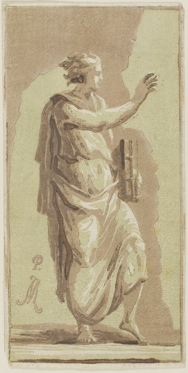 Stojící mladý muž od Conte Antonio Maria Zanetti the Elder
