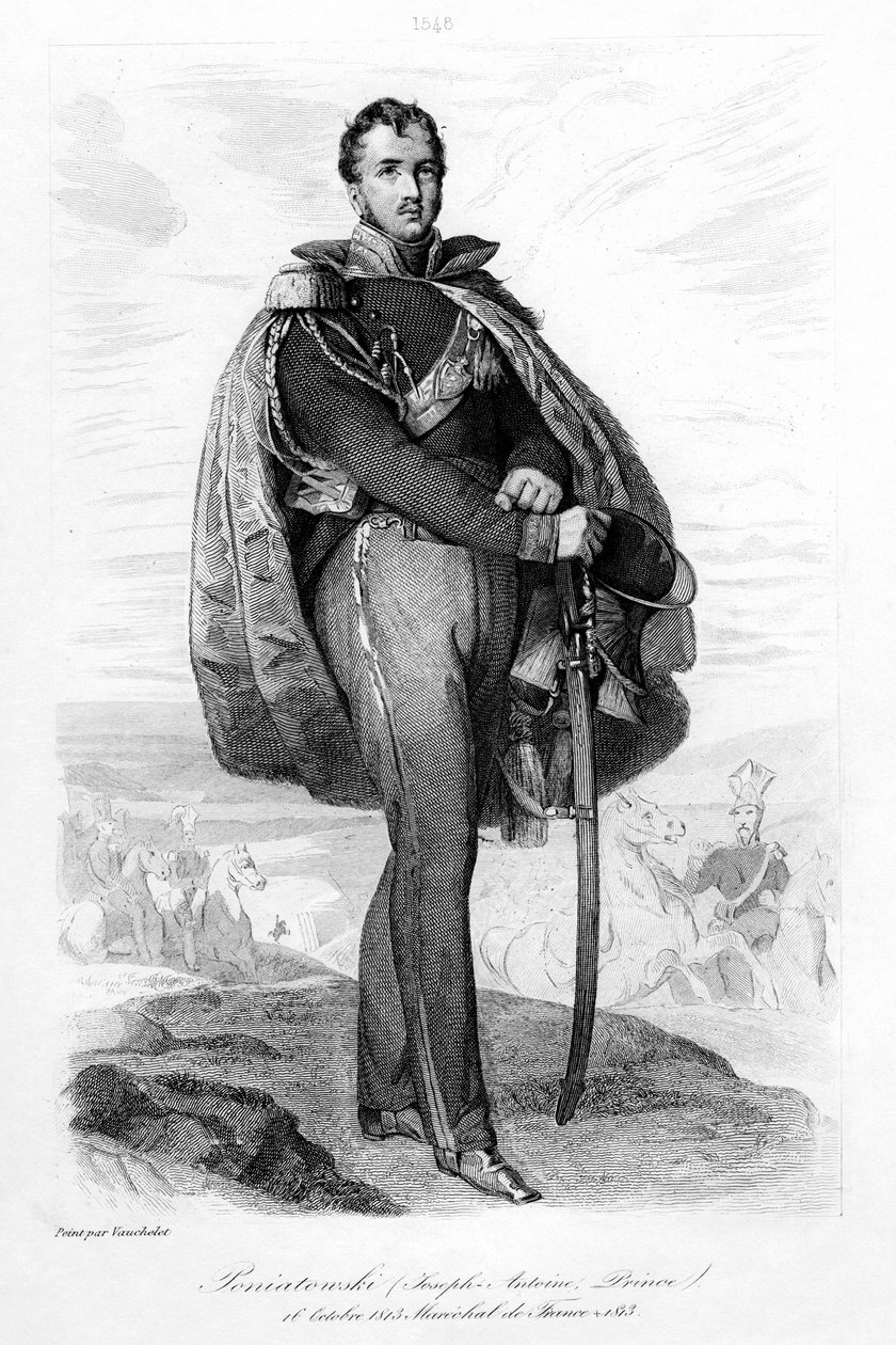 Joseph Antoni Poniatowski 1763-1813, polský princ a maršál Francie, 1839. od Contenau