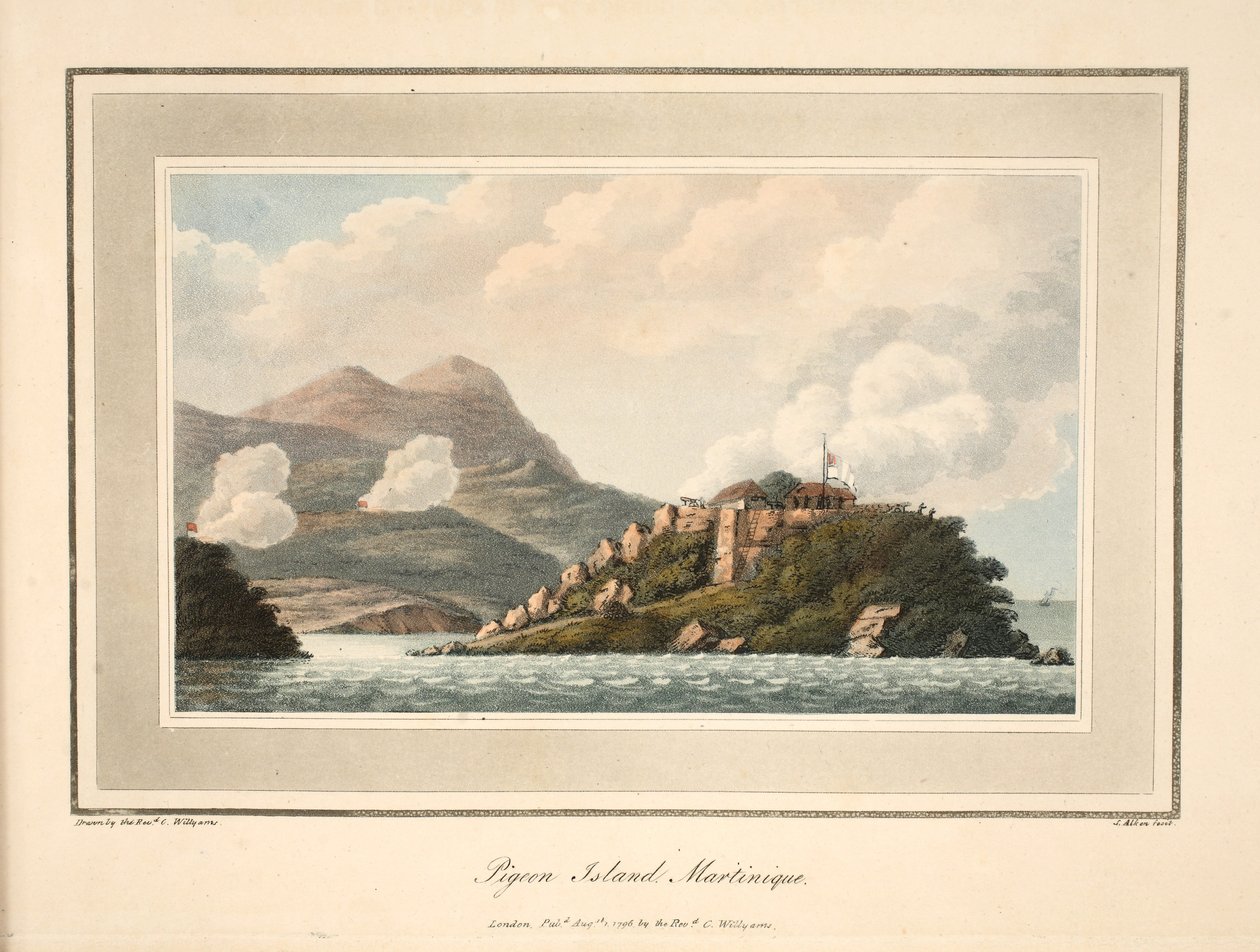 Pigeon Island, Martinik, ilustrace z 