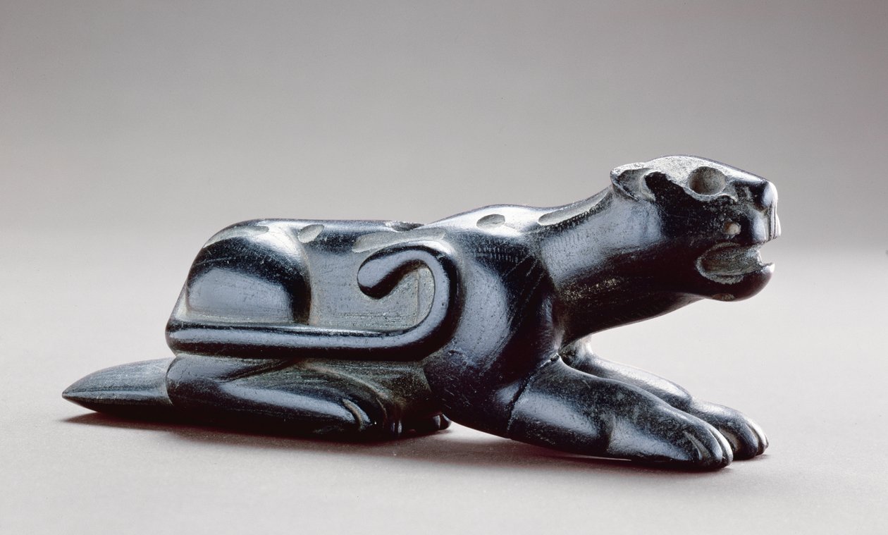 Panther podobizna dýmka, 1-400 AD (steatit) od Copena culture
