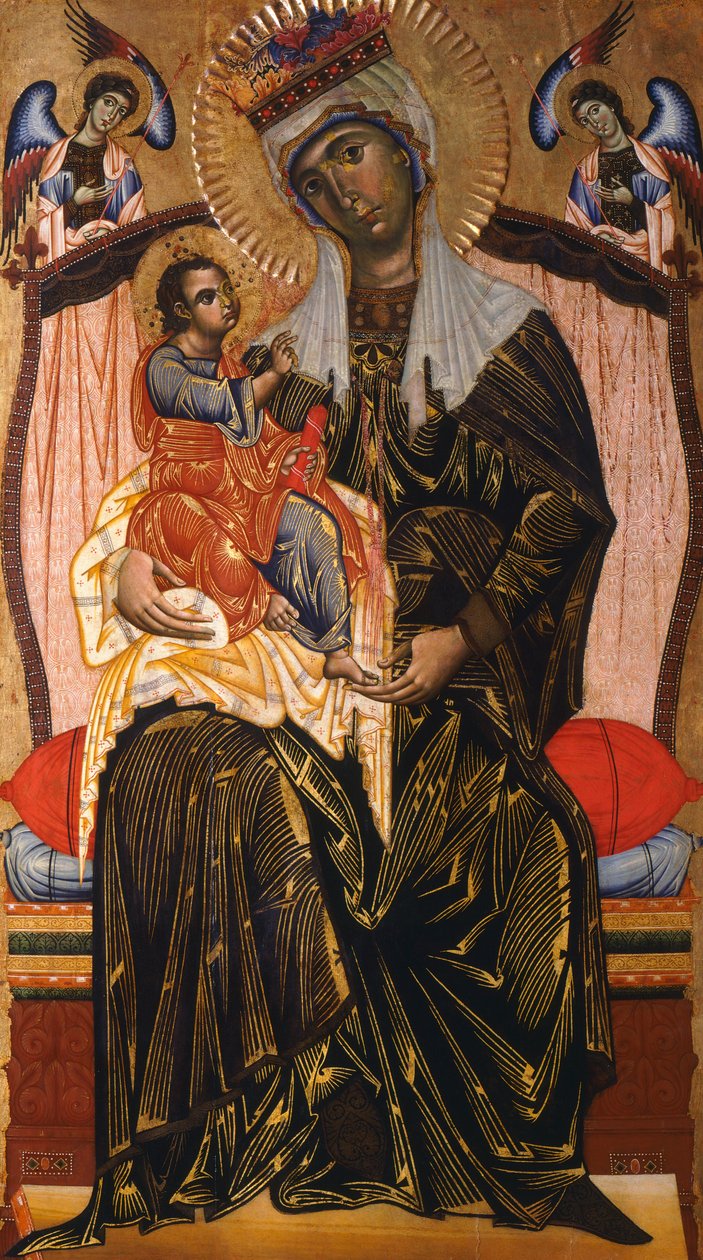 Madonna a dítě, Coppo di Marcovaldo (asi 1220-po 1276) od Coppo di Marcovaldo