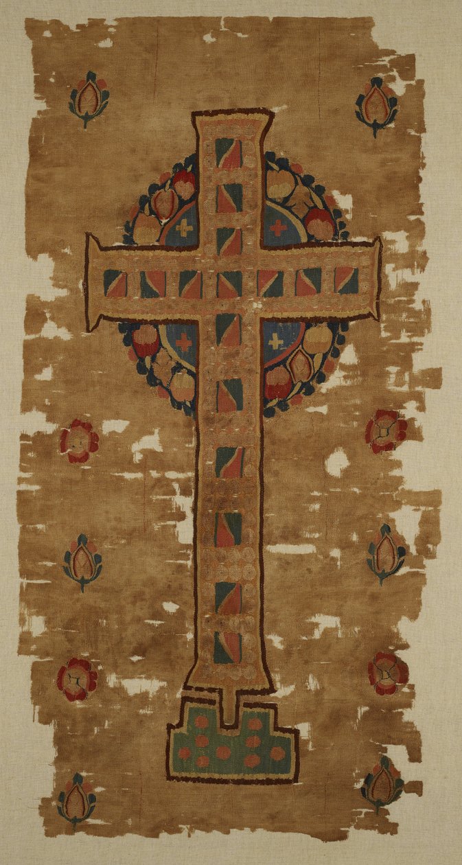 Závěs, 5.-6. století (len a vlna) od Coptic