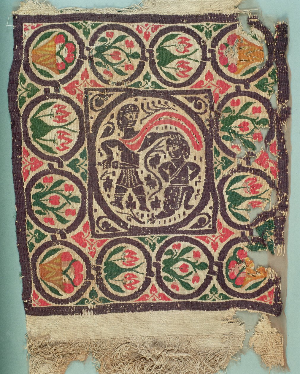 Panel tkaný gobelínem (ln a vlna) od Coptic
