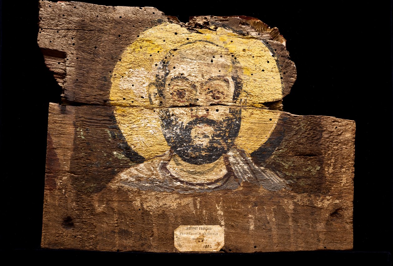 Portrét koptského mnicha / Klášter Baouît (obraz) od Coptic Coptic