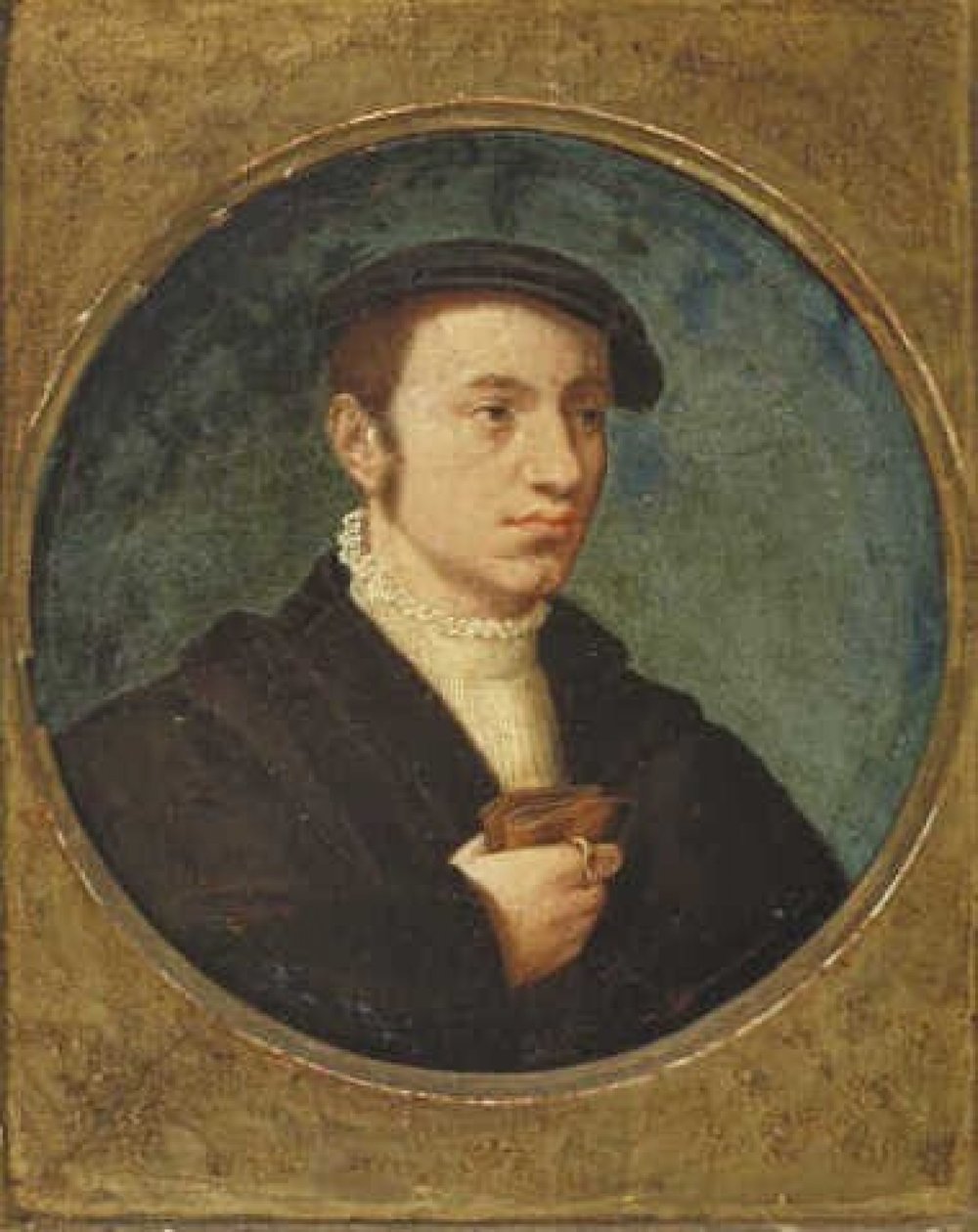 Mladý muž s baretem od Corneille de Lyon