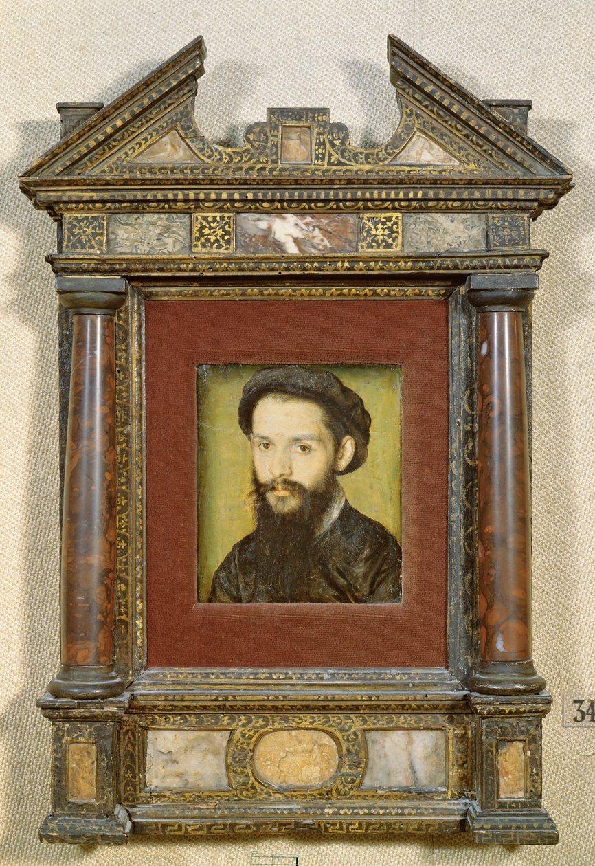 Portrét pravděpodobně Clement Marot (1496-1544) (podrobnosti viz 226058) od Corneille de Lyon
