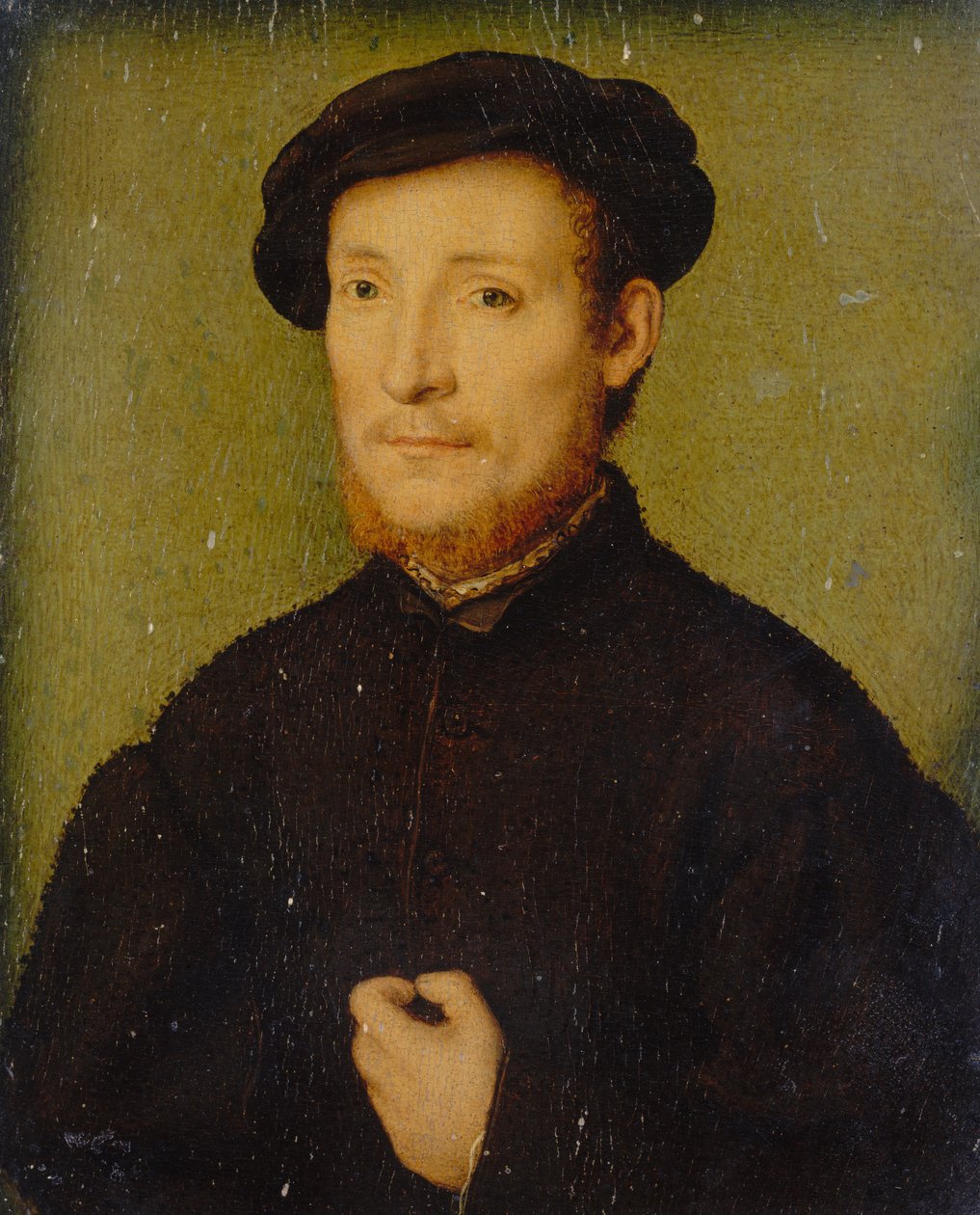 Portrét muže s rukou na hrudi, 1540-45. od Corneille de Lyon
