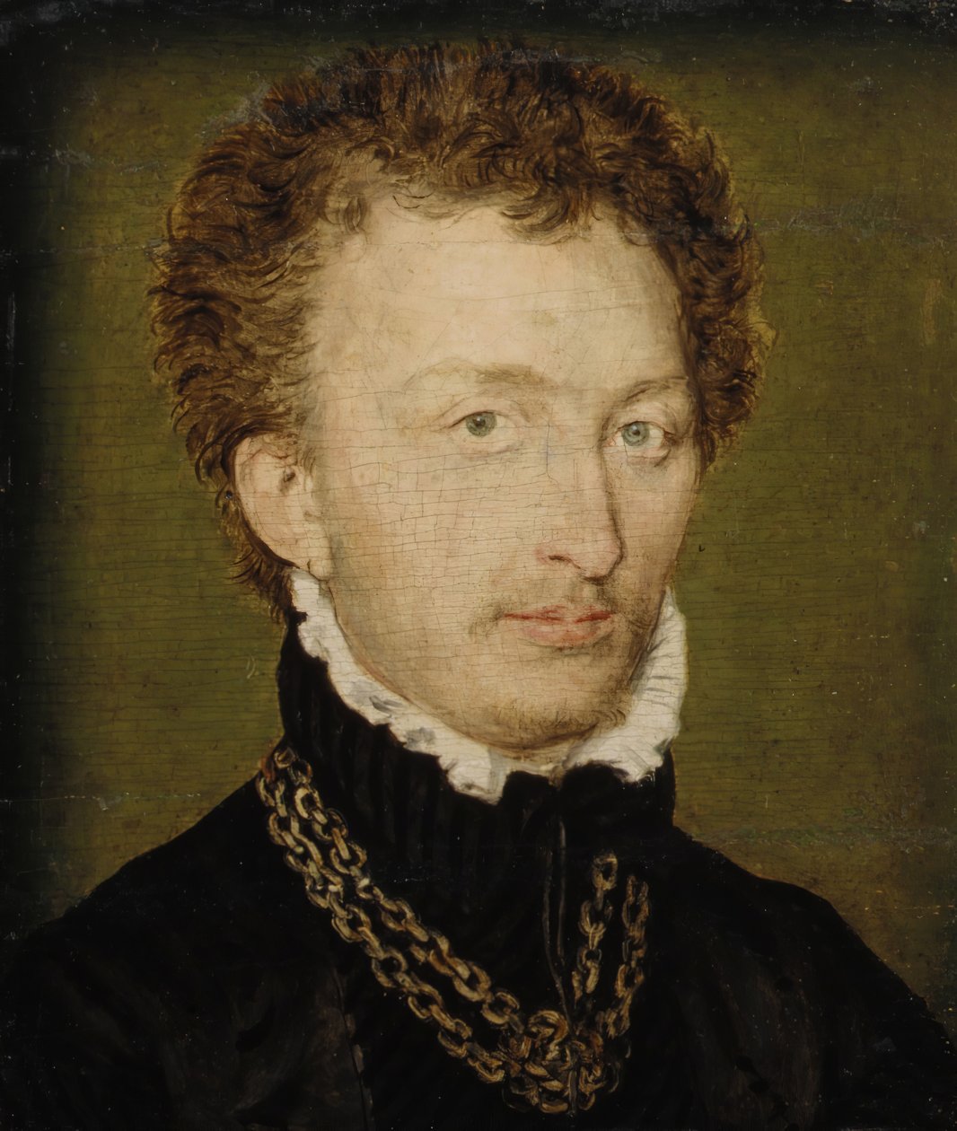 Portrét muže se zlatým řetízkem. od Corneille de Lyon