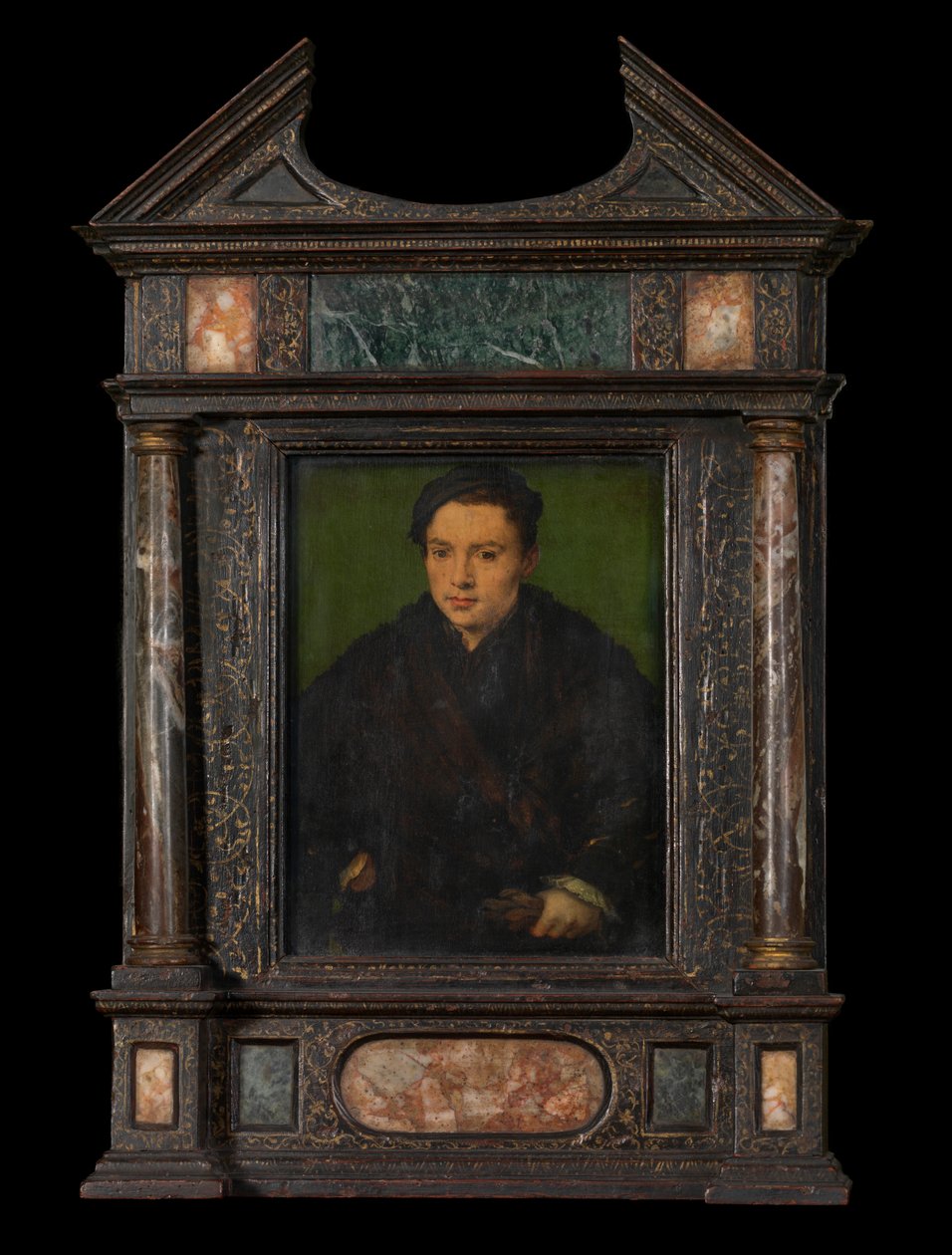 Portrét muže (olej na panelu) od Corneille de la Haye (1500 75)