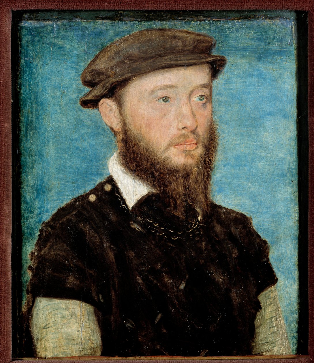Portrét Jeana de Bourbon Vendome, hraběte ze Soissons a Enghien (1528-1557) Dřevomalba od Corneille De Lyon (Corneille de La Haye) (1500/1510-1574) od Corneille de la  Haye