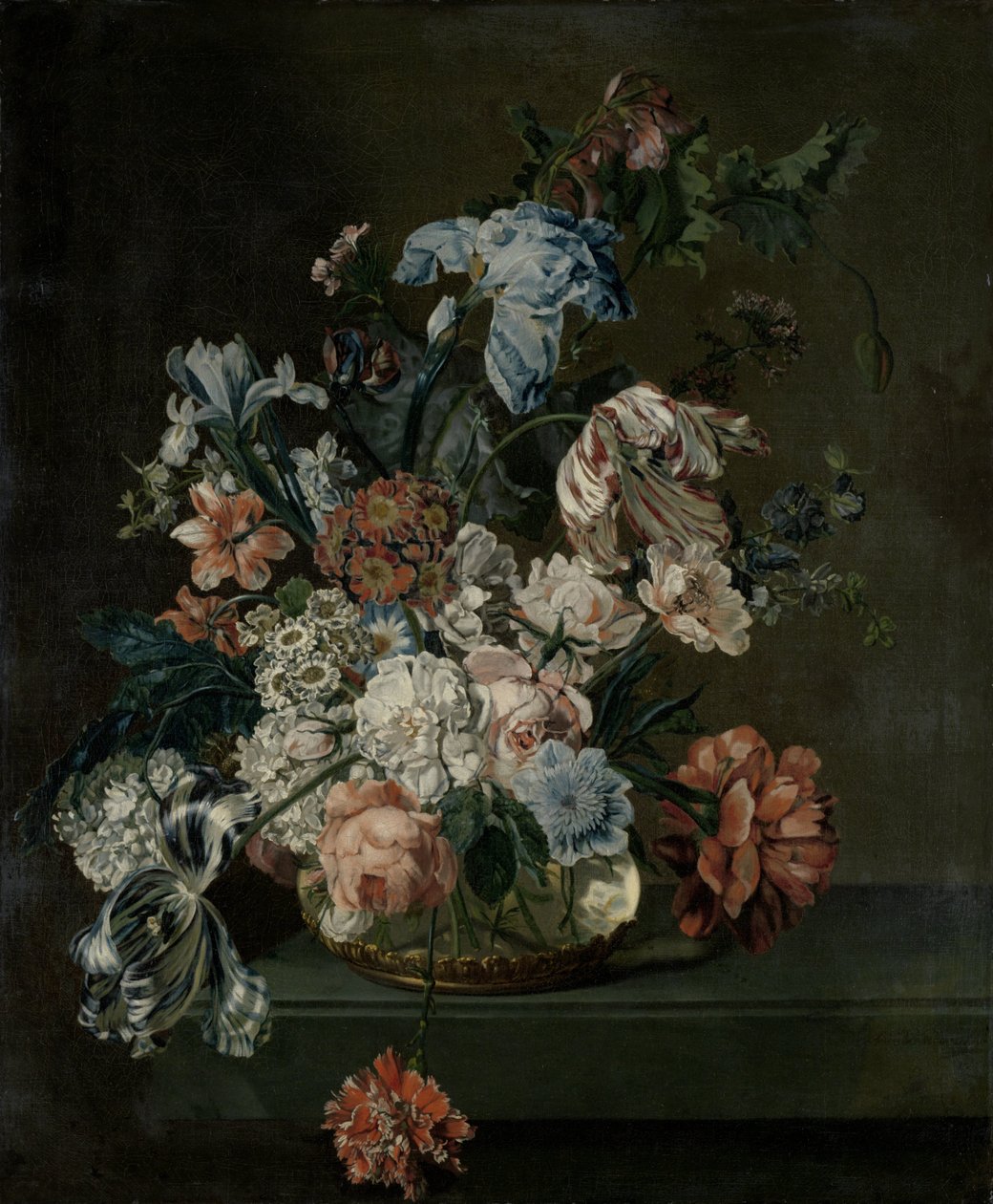 Zátiší s květinami od Cornelia van der Mijn (signed by artist)