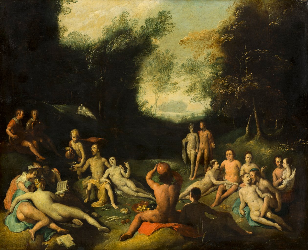 Zkaženost lidstva před potopou od Cornelis Cornelisz. van Haarlem