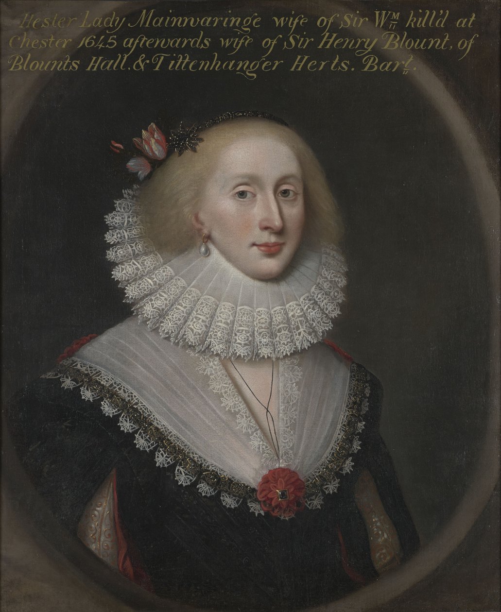 Portrét Hester, Lady Mainwaring, později Lady Blount (rozená Wase) (asi 1620-1678) od Cornelis Janssens van Ceulen