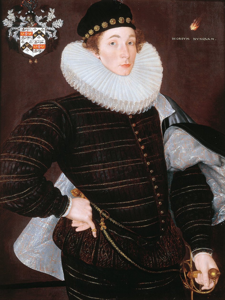 Richard Goodricke z Ribstonu, Yorkshire od Cornelis Ketel