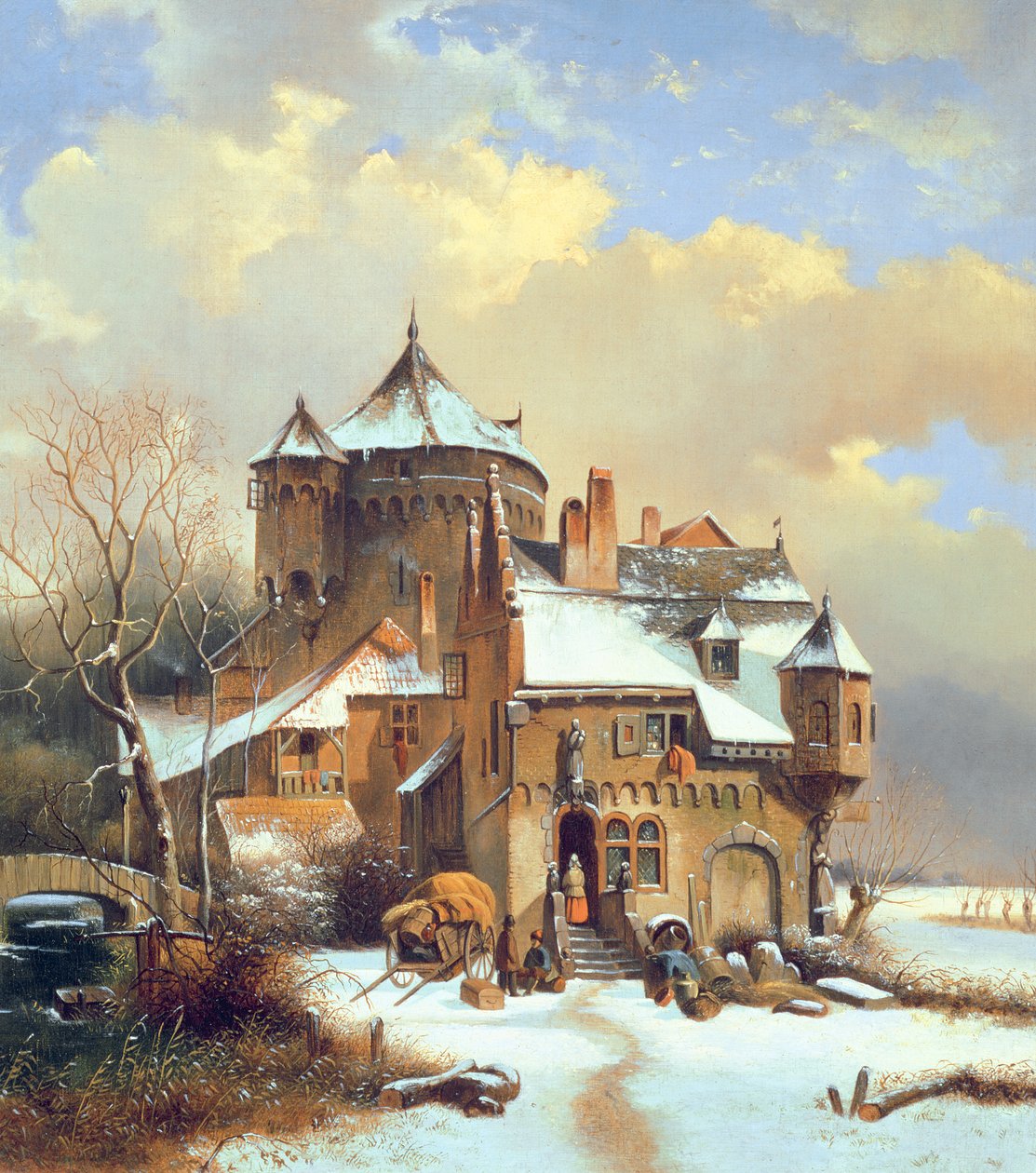 Holandská zimní scéna od Cornelis Kruseman