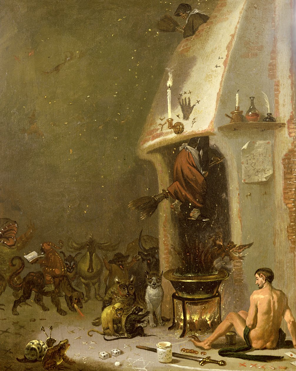 Čarodějnická krčma od Cornelis Saftleven