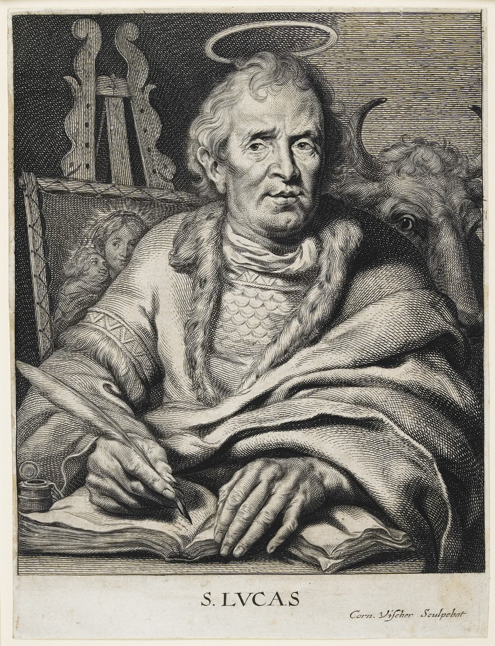 Svatý Lukáš od Cornelis Visscher