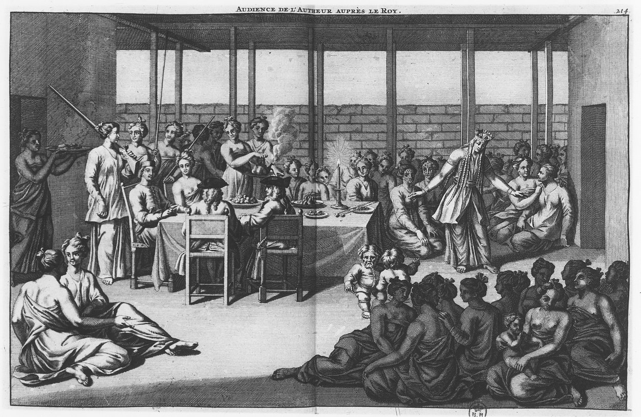 Audience, kterou dává sultán z Bantamu Cornelis de Bruijn od Cornelis de Bruyn