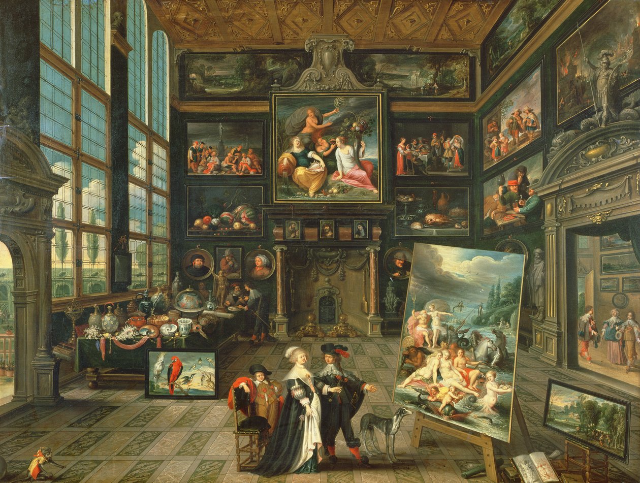 Interiér galerie, 1637 od Cornelis de Baellieur