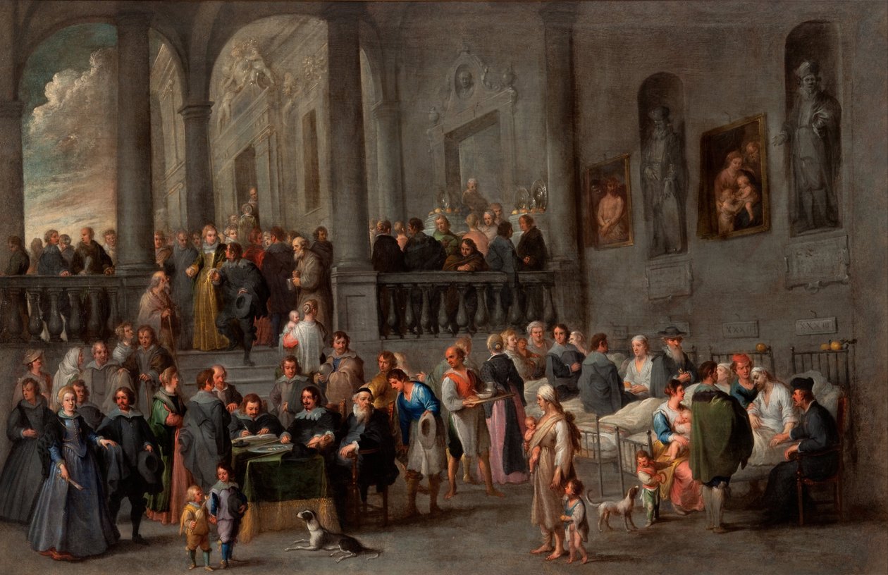 Navštivte Nemocného od Cornelis de Wael