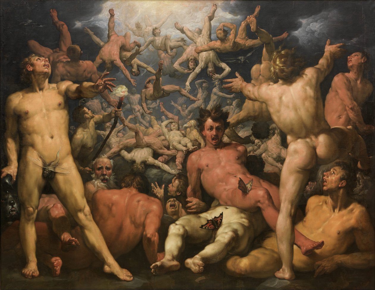 Pád Titánů od Cornelis van Haarlem
