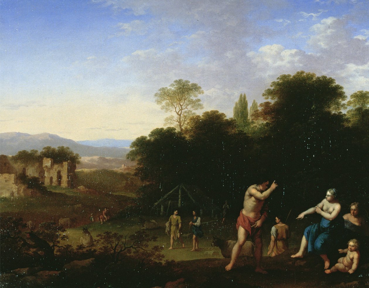 Klasické postavy v krajině, asi 1630-50 od Cornelis van Poelenburgh or Poelenburch