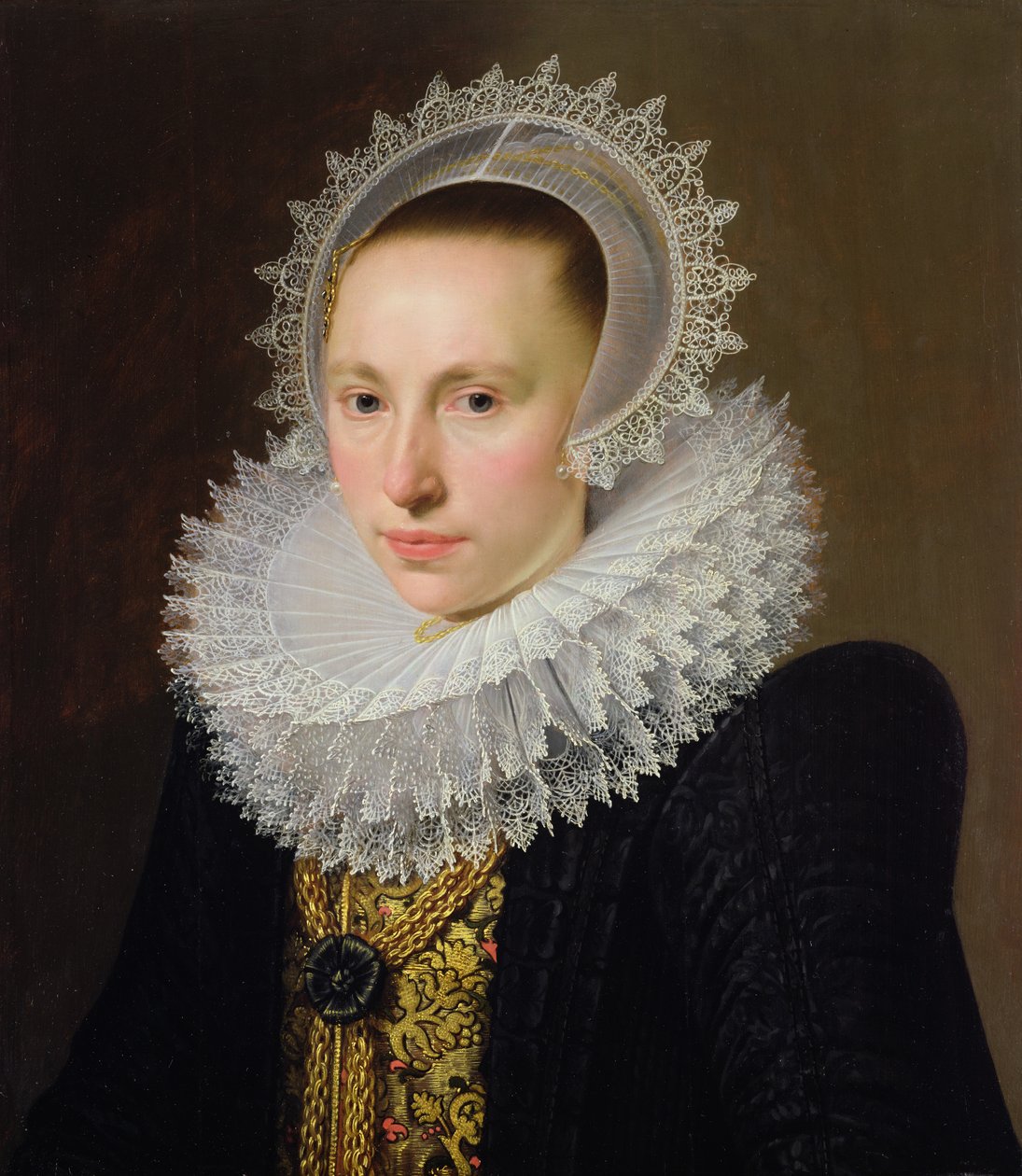 Portrét dámy od Cornelis van der Voort