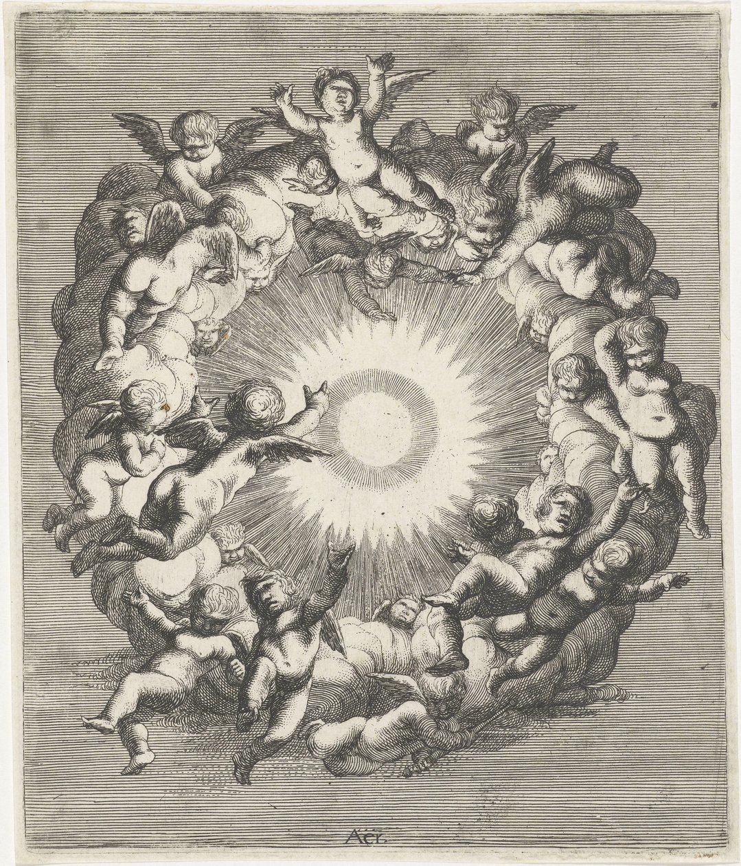 Nebe Aer (název na objektu) The Four Elements (název série) od Cornelis A. Hellemans