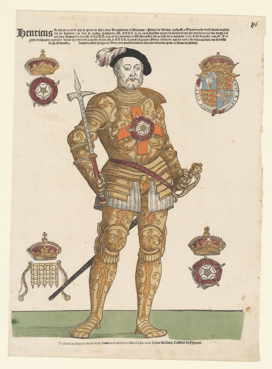 Portrét anglického Jindřicha VIII od Cornelis Anthonisz. (manner of)