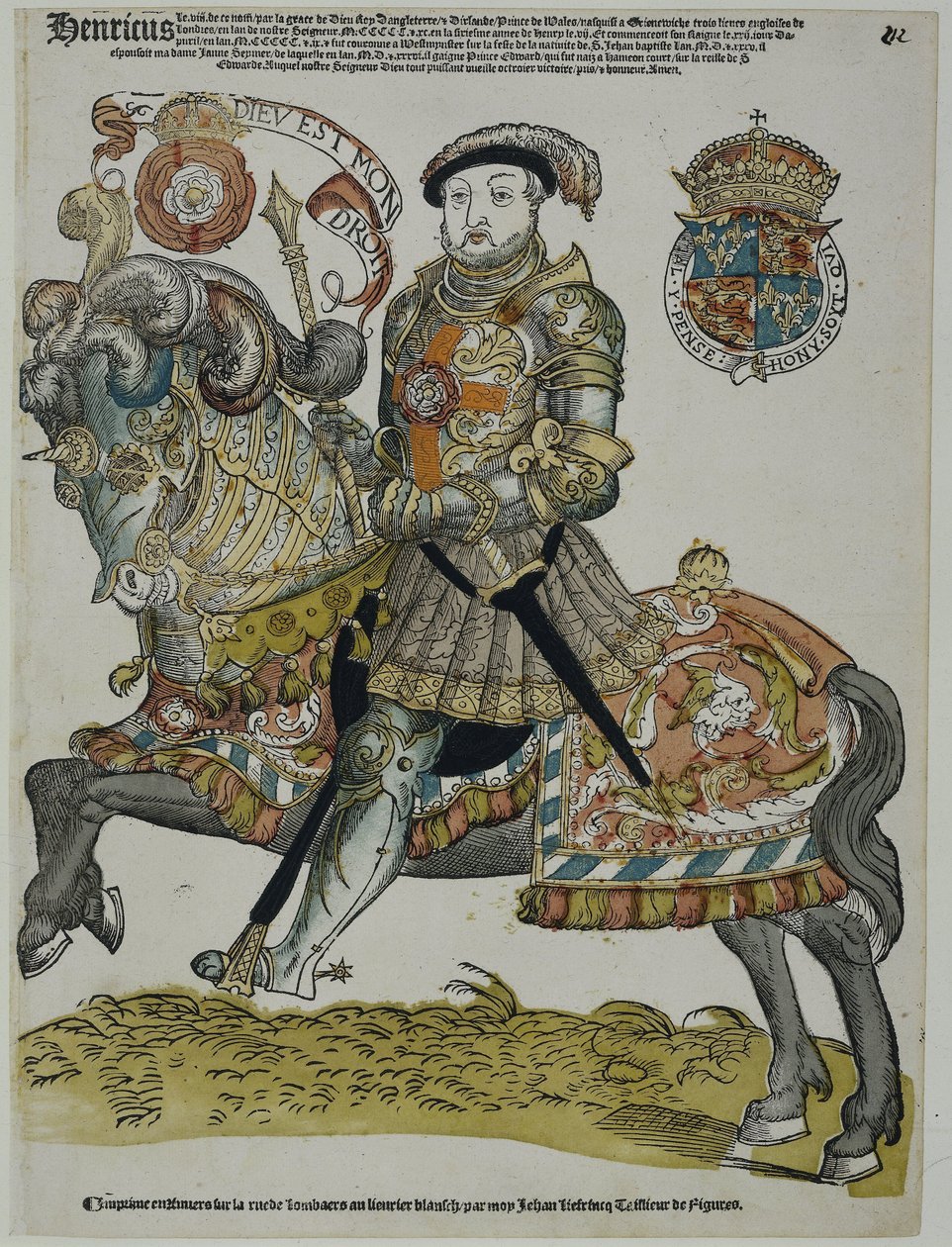 Portrét anglického Jindřicha VIII od Cornelis Anthonisz. (manner of)