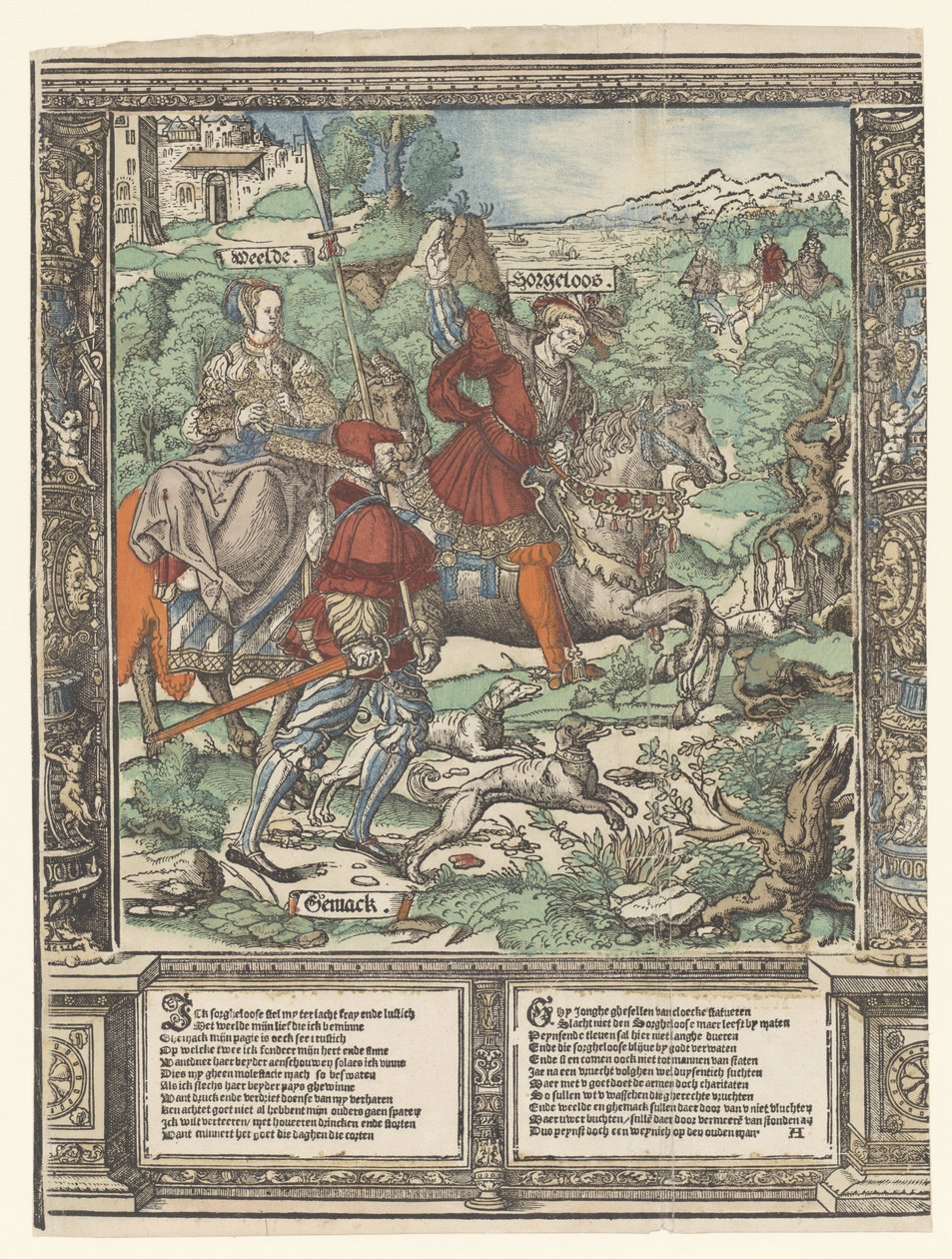 Lov The Story of Sorgheloos (název série) od Cornelis Anthonisz.