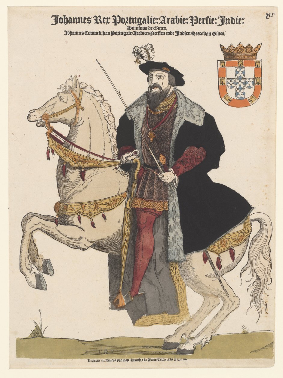 Portrét Jana III Portugalska na koni od Cornelis Anthonisz.