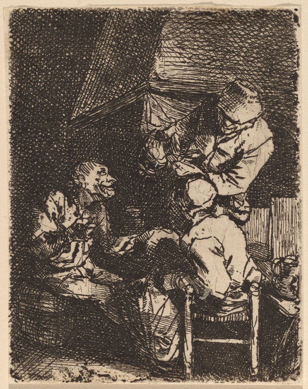 Skupina u krbu od Cornelis Pietersz Bega