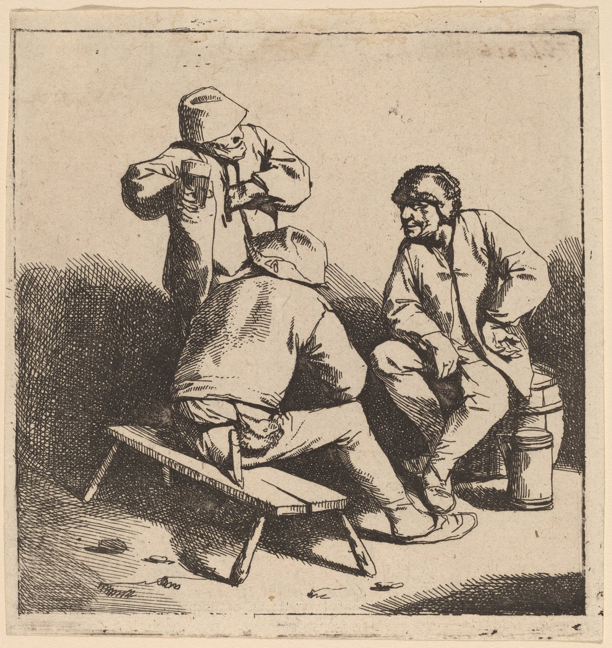 Tři pijáci od Cornelis Pietersz Bega
