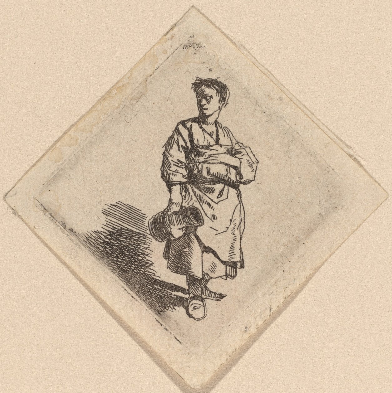 Žena s džbánem, stojící od Cornelis Pietersz Bega