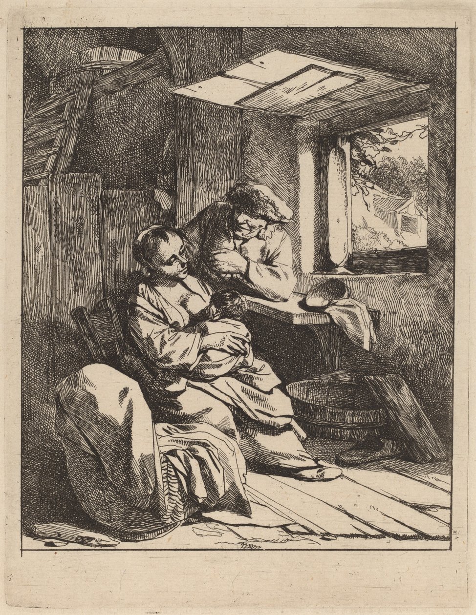 Mladá matka od Cornelis Pietersz Bega