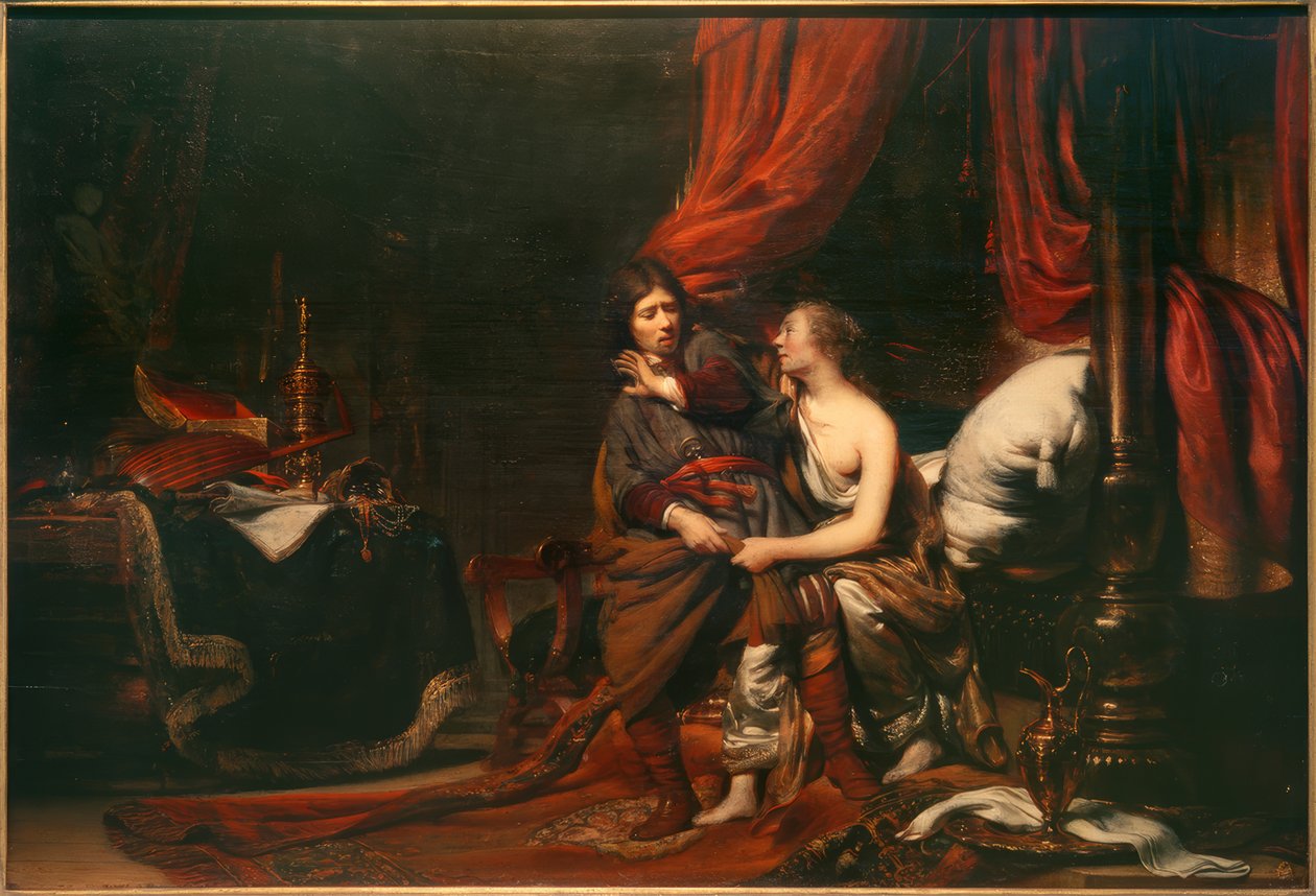 Josef a Potifar od Cornelis Bisschop