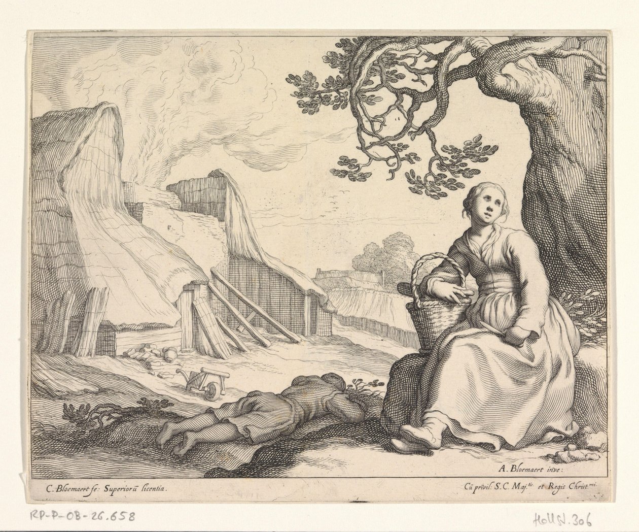 Žena u vápenky od Cornelis Bloemaert (II)