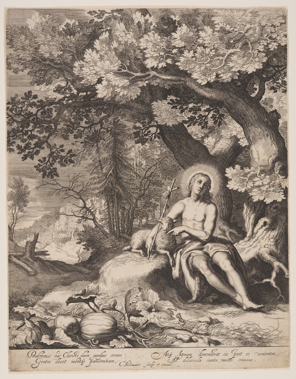 Svatý Jan Křtitel v krajině od Cornelis Bloemaert