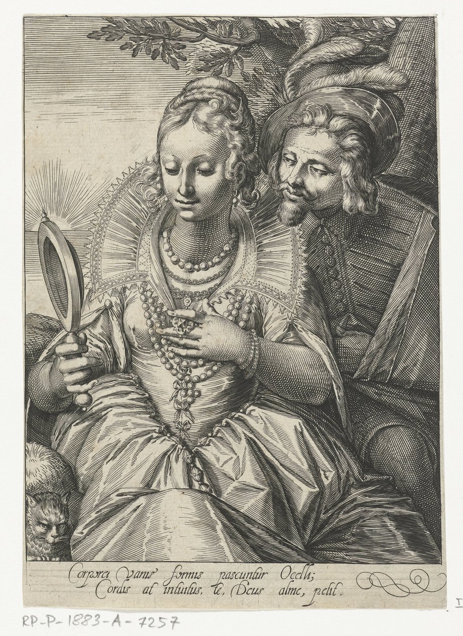 Pohled Pět smyslů (název série) od Cornelis Boel