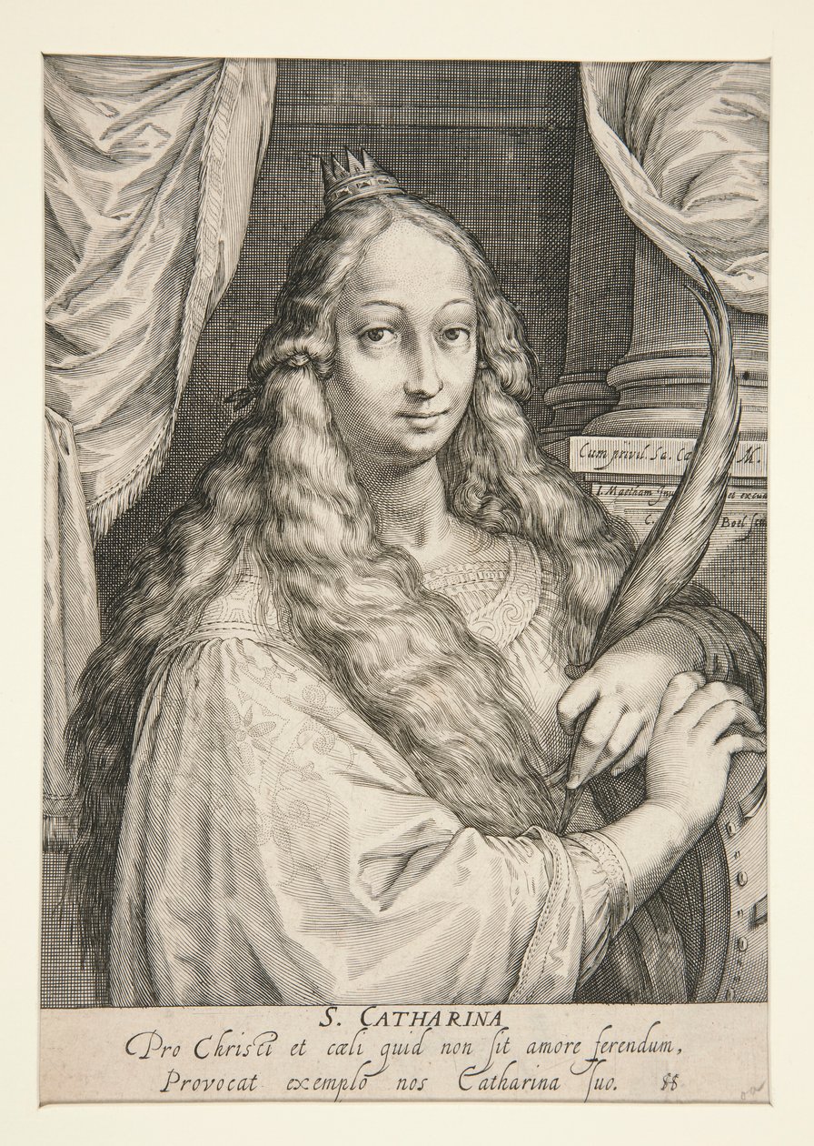 Svatá Kateřina Alexandrijská od Cornelis Boel